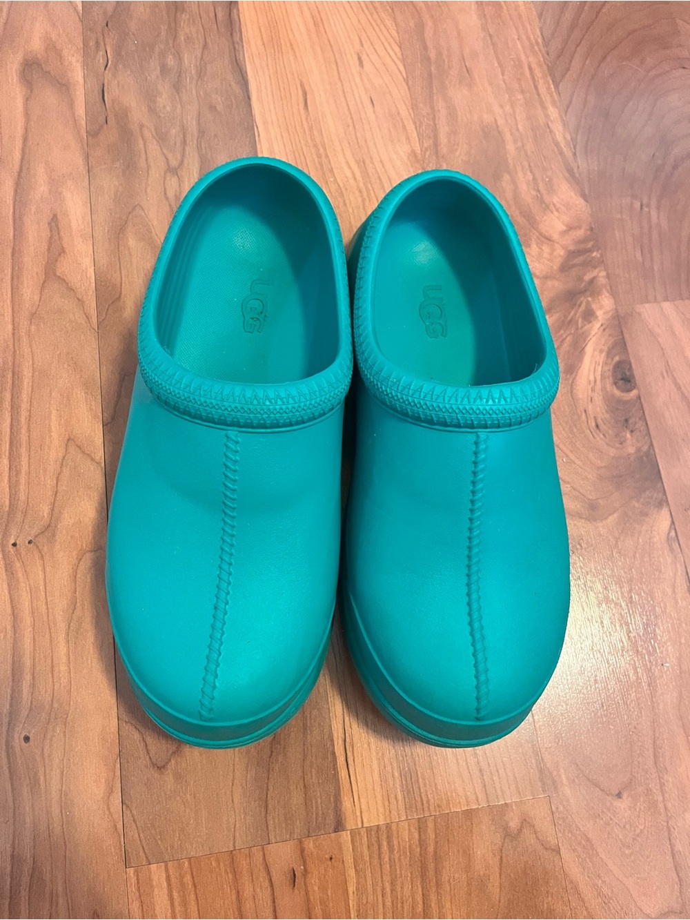 UGG womens Teal Slip-On Waterproof Clogs